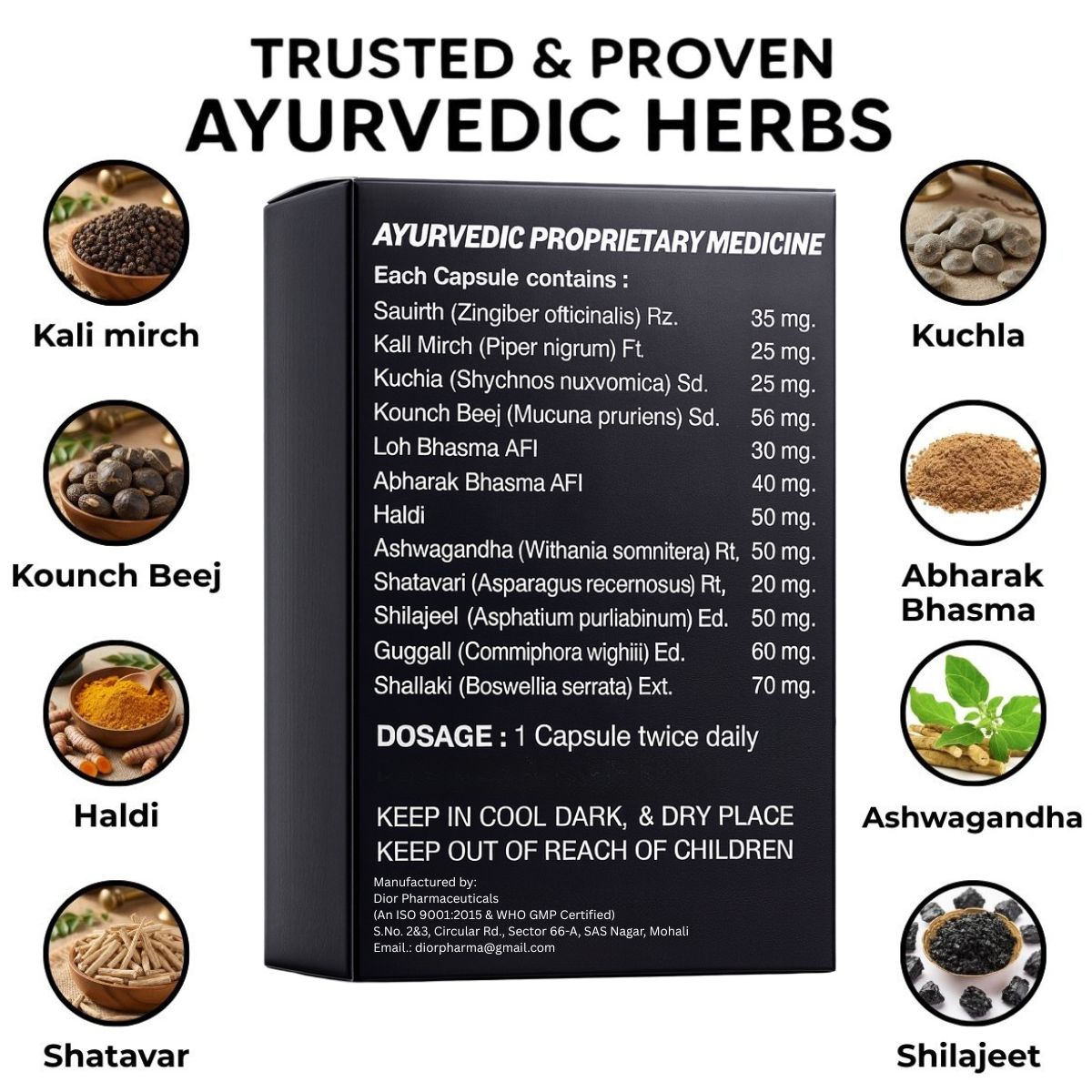 FIT FUSION AYURVEDA Alpha Male Capsule & Oil Combo For Men's Vigour, Vitality & Power  (30 Capsules, 30 ml) - View 4