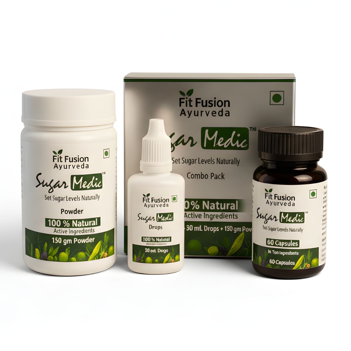 Sugar Medic Combo With Ashwagandha, Giloy, Jamun - View 5