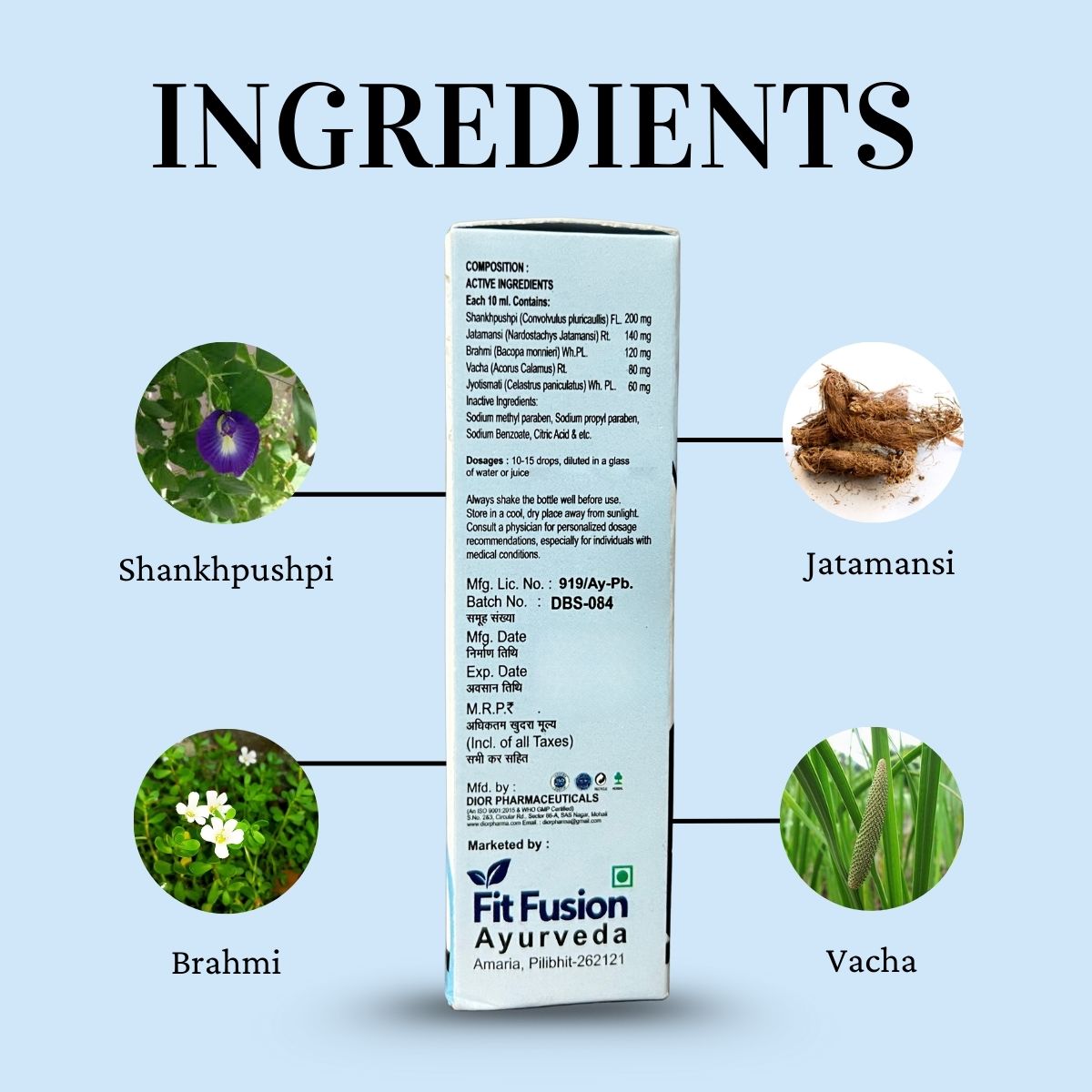 Fit Fusion Ayurveda 100% Natural Herbal De-Addiction Drops - View 3