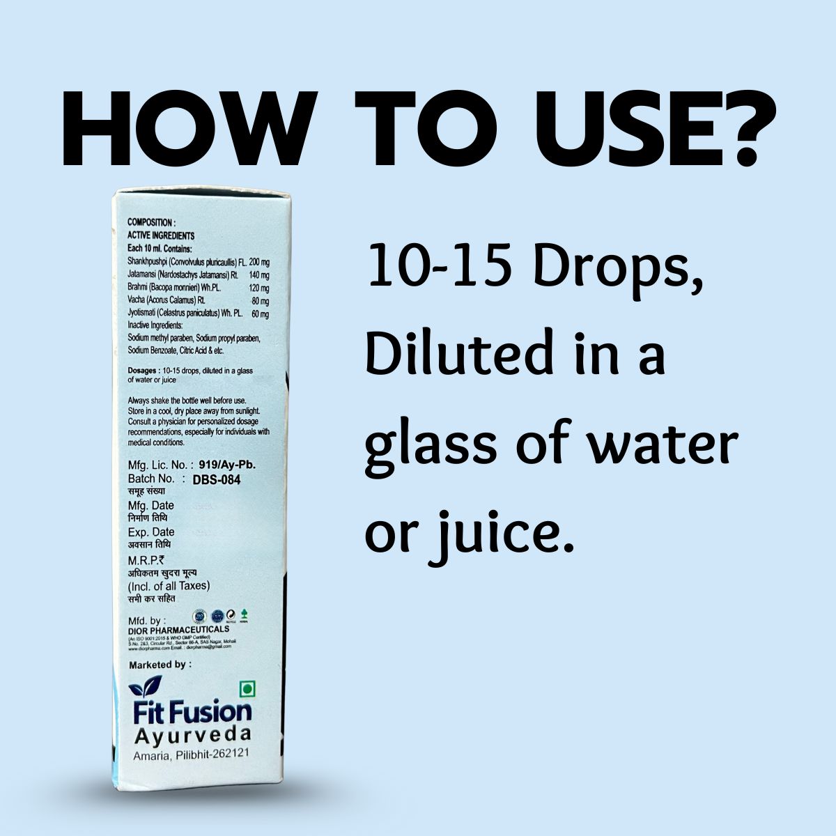 Fit Fusion Ayurveda 100% Natural Herbal De-Addiction Drops - View 4