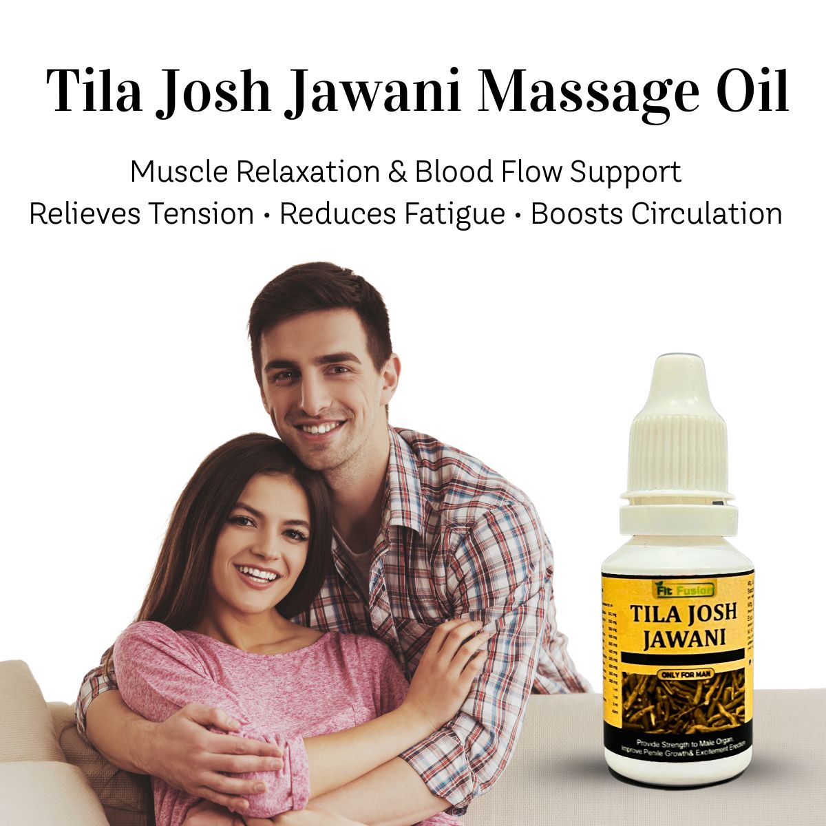 Fit Fusion Ayurveda Tila Josh Jawani Herbal Massage Oil for Men - 15ml - View 3